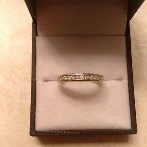 14k white gold diamond ring band
